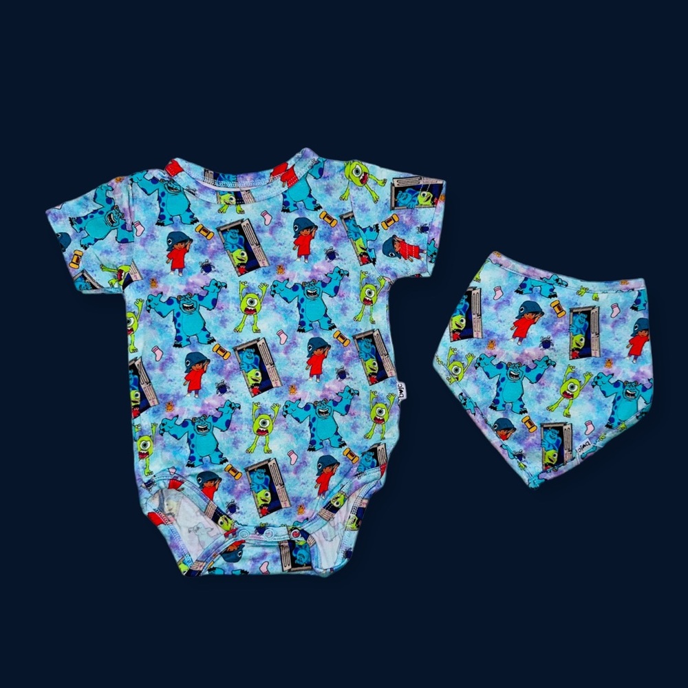 NWT Monster Inc Bamboo Set
